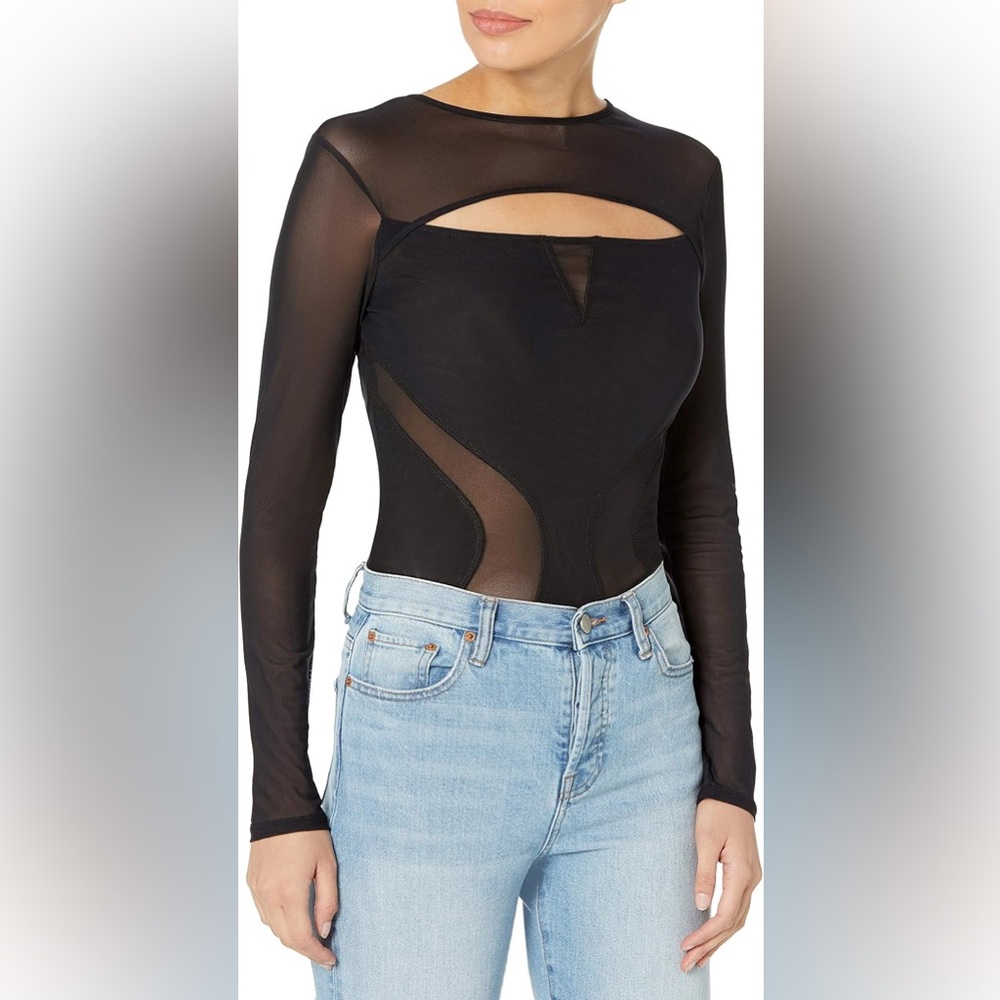 Guess‎ Mesh Y2K Illusion Bodysuit size M